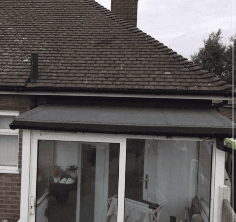 HLM Roofing Company installing a flat roof in Huntingdon & Cambridgeshire